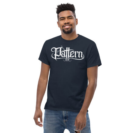 Official Pattern Logo T-Shirt - Navy, 2XL